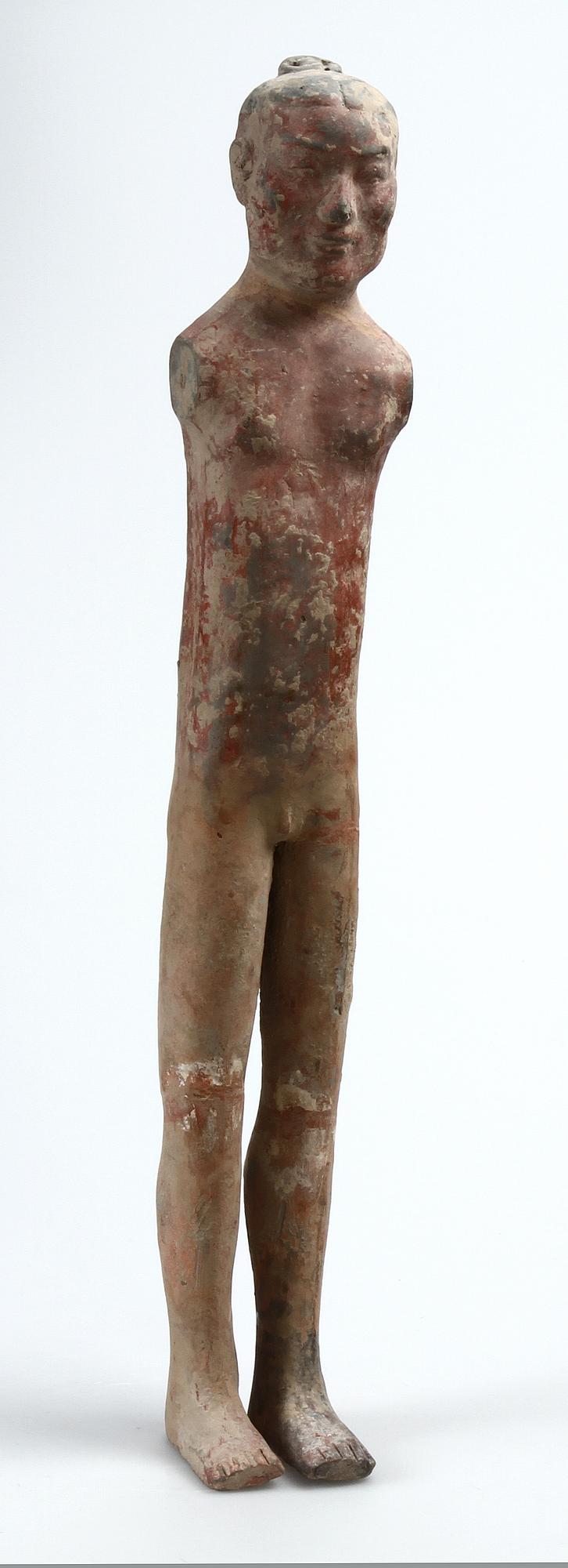 STICKMAN, lergods, Kina, troligen Han-dynastin.