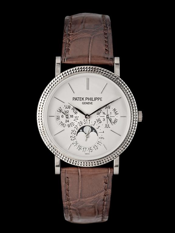 PATEK PHILIPPE, 'Grand Complication', automatisk, kalender med månfas, vitguld, 2009.