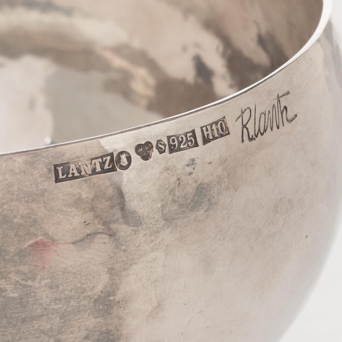 Roland Lantz, a silver bowl, Stockholm, 1982.