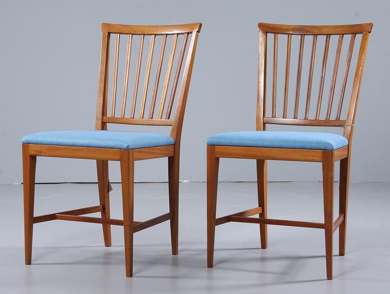 STOLAR, 2 st, "Vardags", Carl Malmsten, 1900-tal.