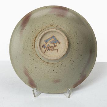 Carl-Harry Stålhane, two stoneware vases and a bowl, Designhuset, Lidköping.