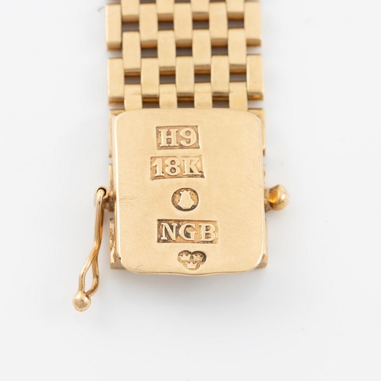 Bracelet, 18K gold, corridor link.