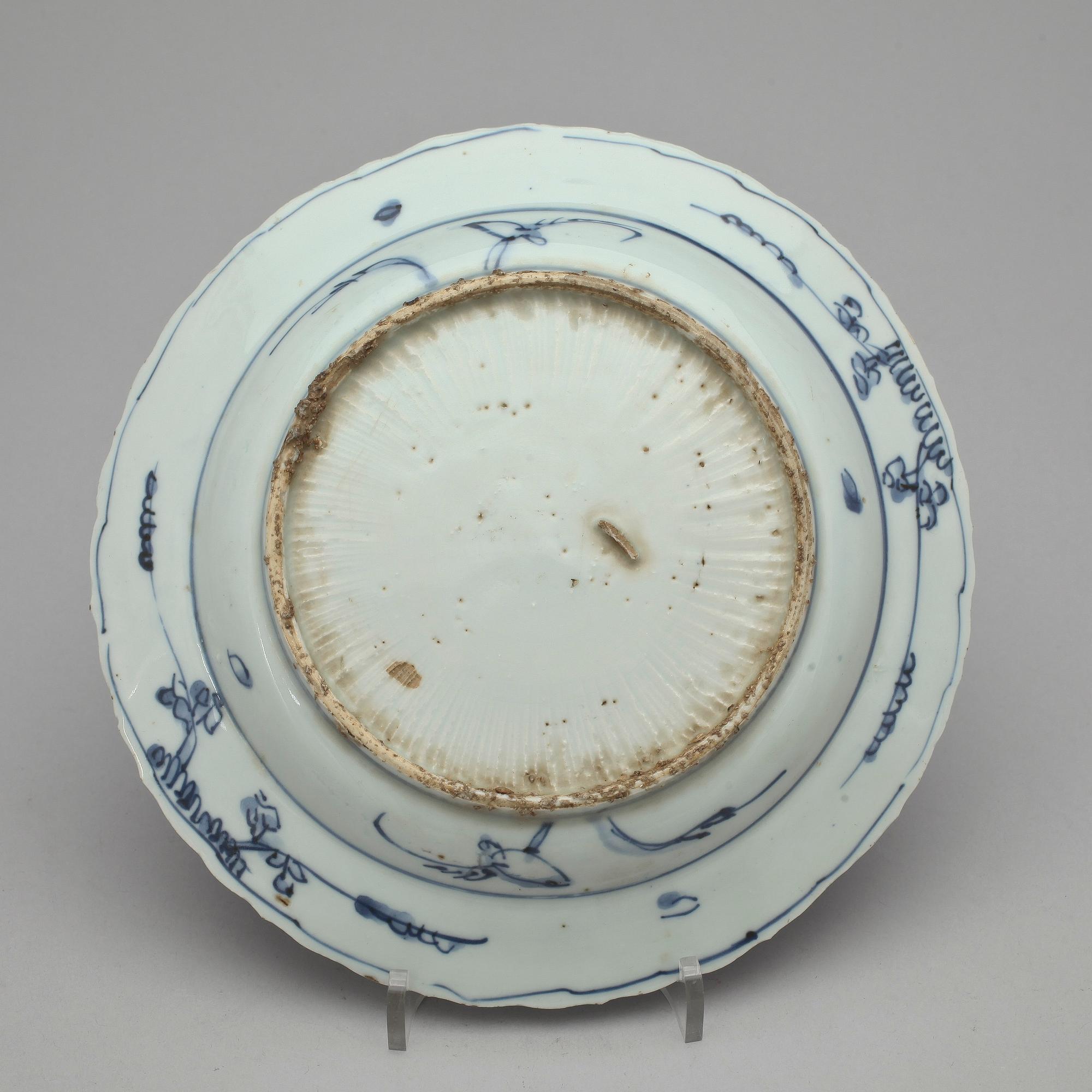 FAT, porslin, Kina, troligen Ming dynastin Wanli (1573-1620).