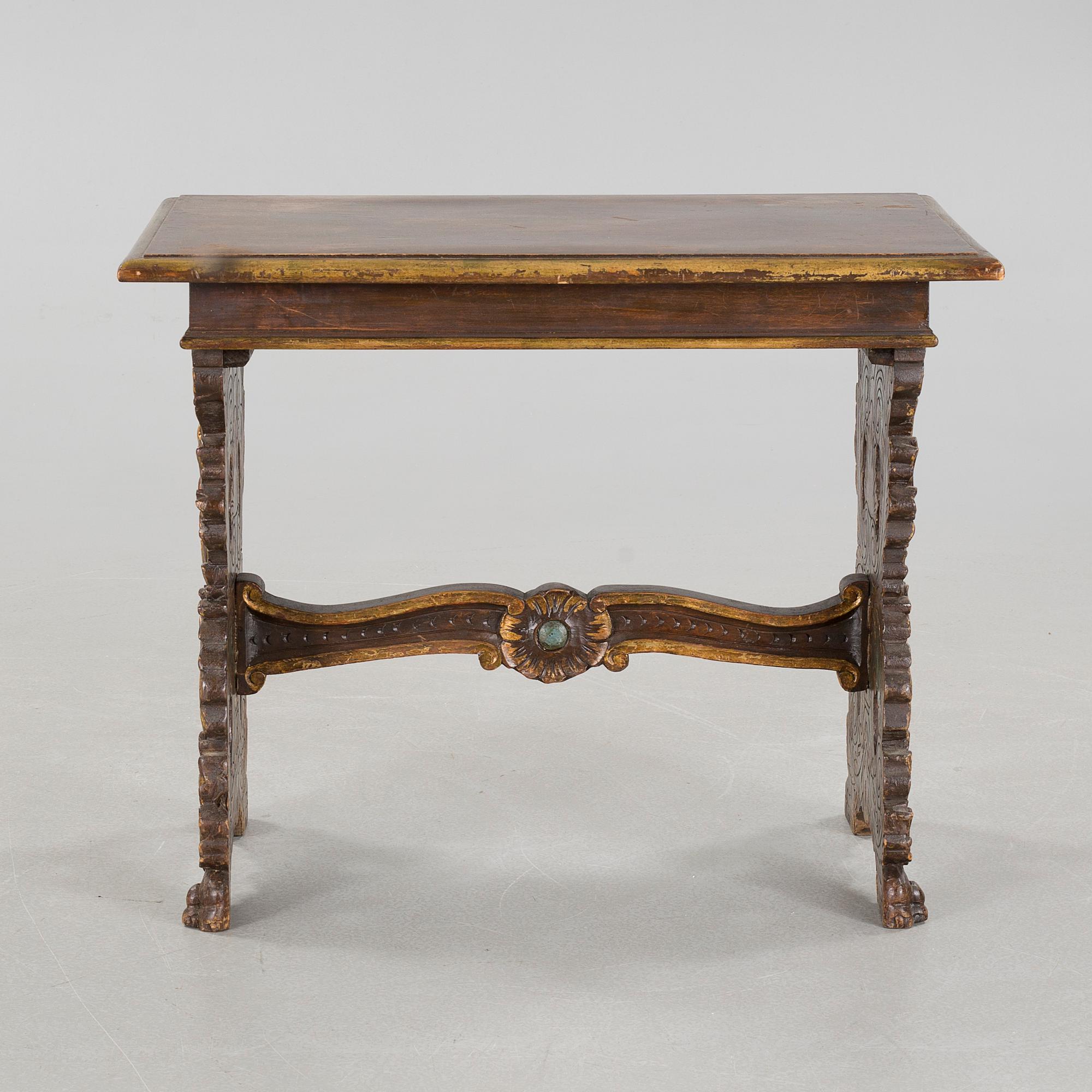 A baroque style coffee table, first half of the 20th century.