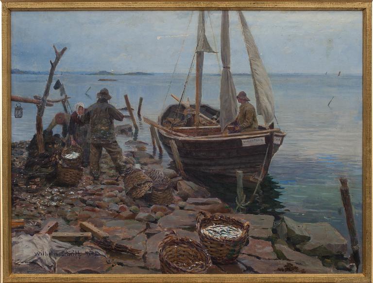 WILHELM SMITH, Olja på duk. Signerad och daterad 1894.