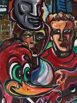 SVEN-ARNE HÖKENSTRÖM, olja på pannå, signerad.