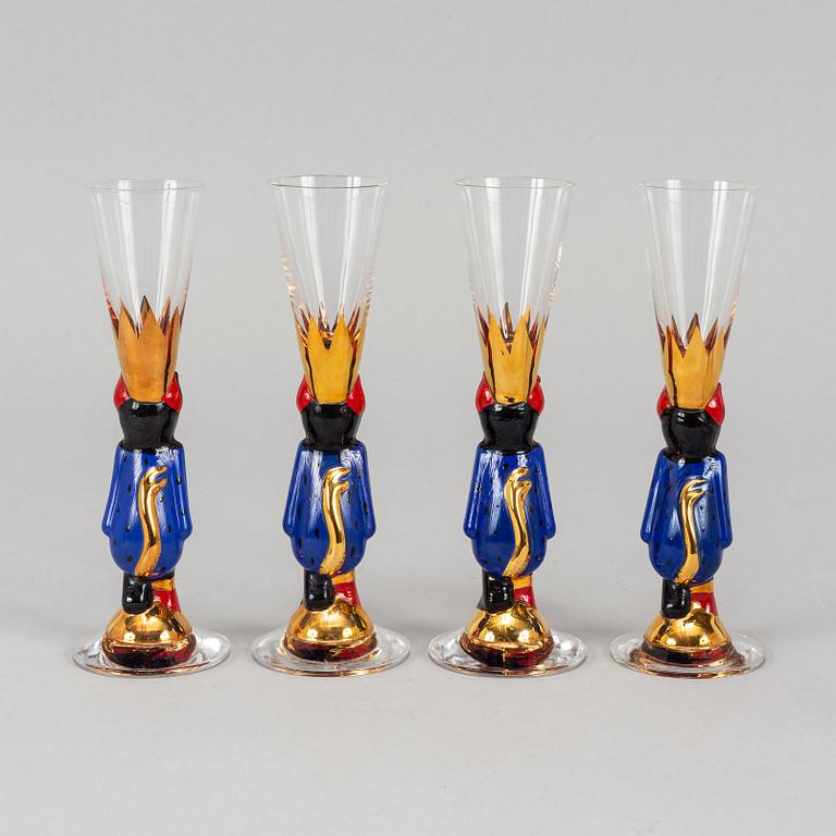 12 glasses from "Nobelservisen" by Gunnar Cyrén, Orrefors.