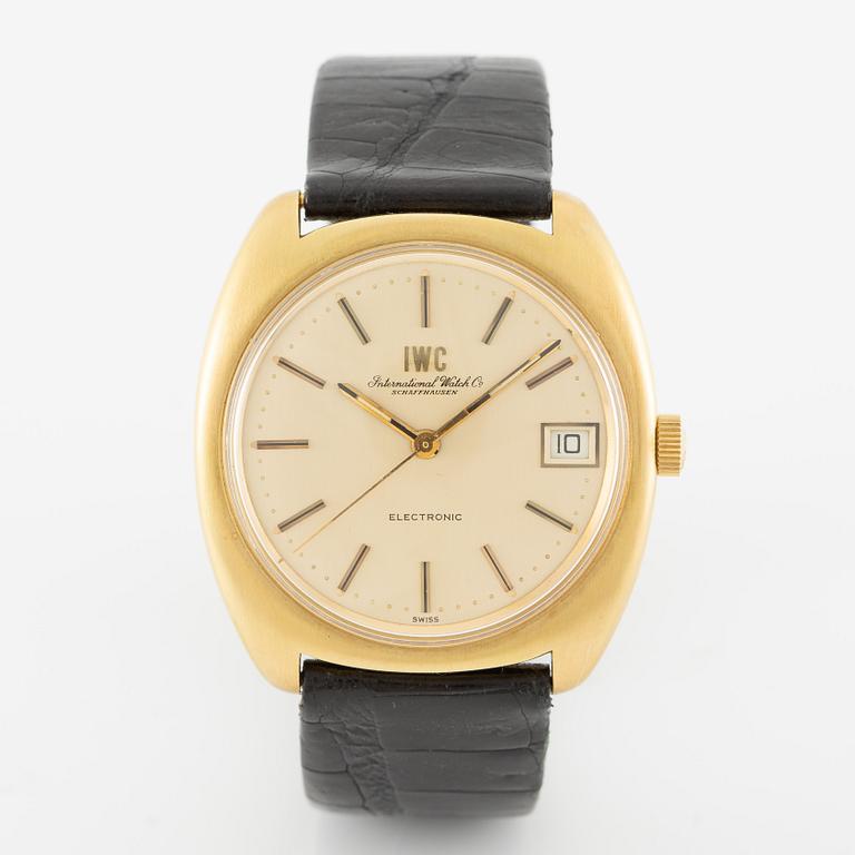 IWC, International Watch Co, Schaffhausen, Electronic, wristwatch, 37 mm.