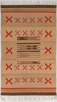 Hårgarnsmatta, 1930-tal. Ca 250 x 160 cm.