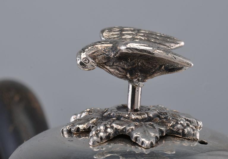 A COFFEE SERVICE, 3 parts . Silver. Sweden 1830-31. Weight  1750 g.