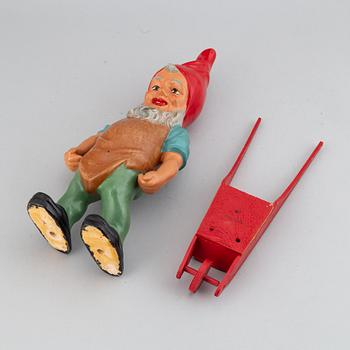 A ceramic gnome, West Germany, second half of the 20th century.