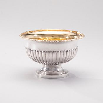 SÅSSKÅL, silver, Johan Petter Grönvall, Stockholm 1831. Vikt ca 273 g.