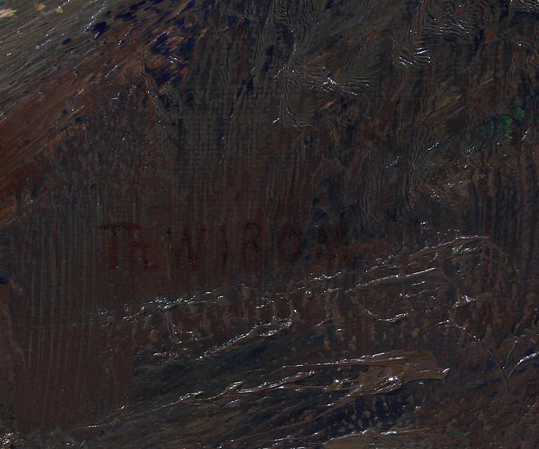 THEODOR WIBOM, olja på duk, sign.