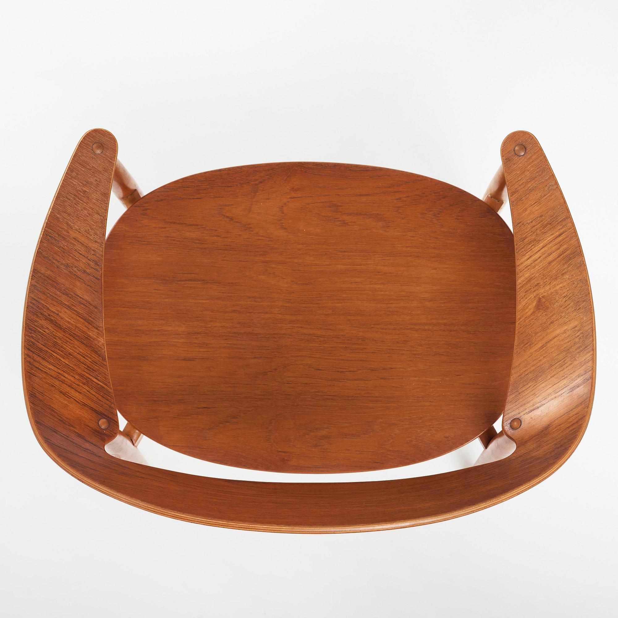 AN AKSEL BENDER MADSEN & EJNER LARSEN, "Metropolitan chair" for Fritz Hansen, Denmark 1950´s.