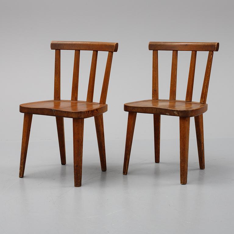 Axel Einar Hjorth, stolar 6 st "Utö", Nordiska Kompaniet.