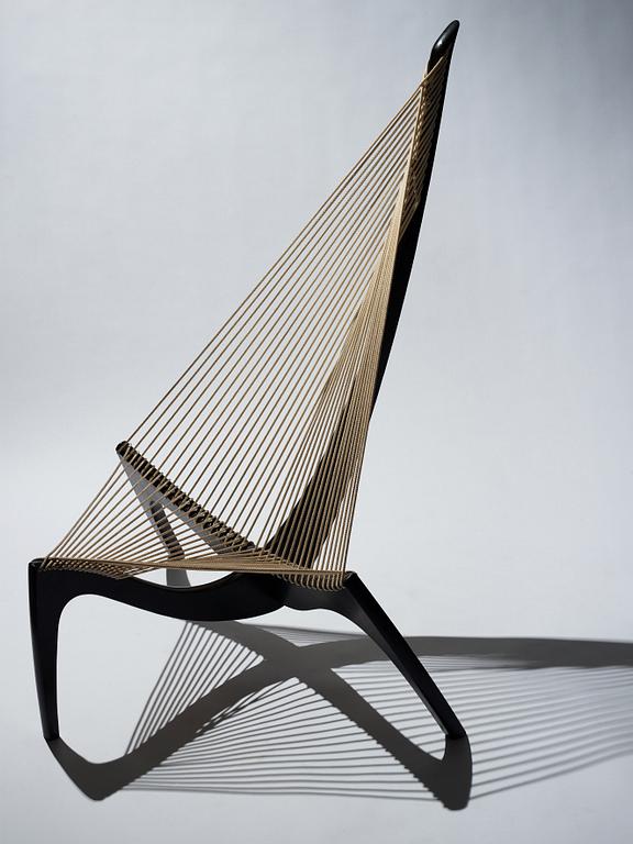 Jørgen Høvelskov, a "The Harp Chair", Christensen & Larsen, Denmark, 1970-80's.