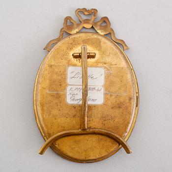 MINIATYR, porslin, märkt George Hom "Lisette", 1800-/1900-tal.