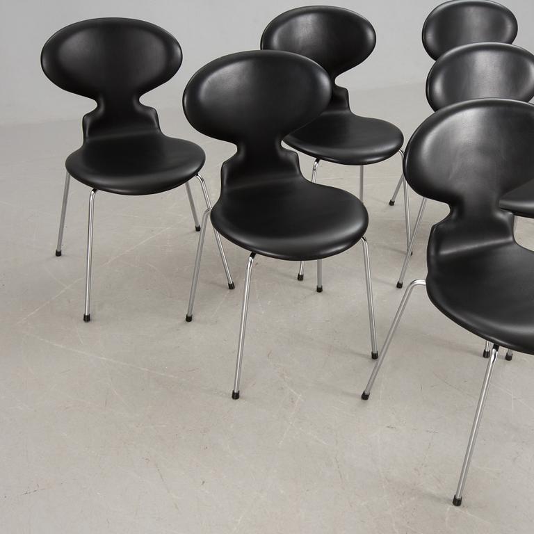 STOLAR, 6 st, "Myran", Arne Jacobsen, Fritz Hansen.