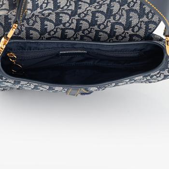 Christian Dior, a monogram canvas 'Saddle bag'.