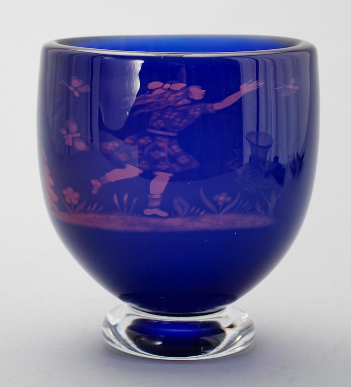 SKÅL, glas, Graal, Orrefors 1990.