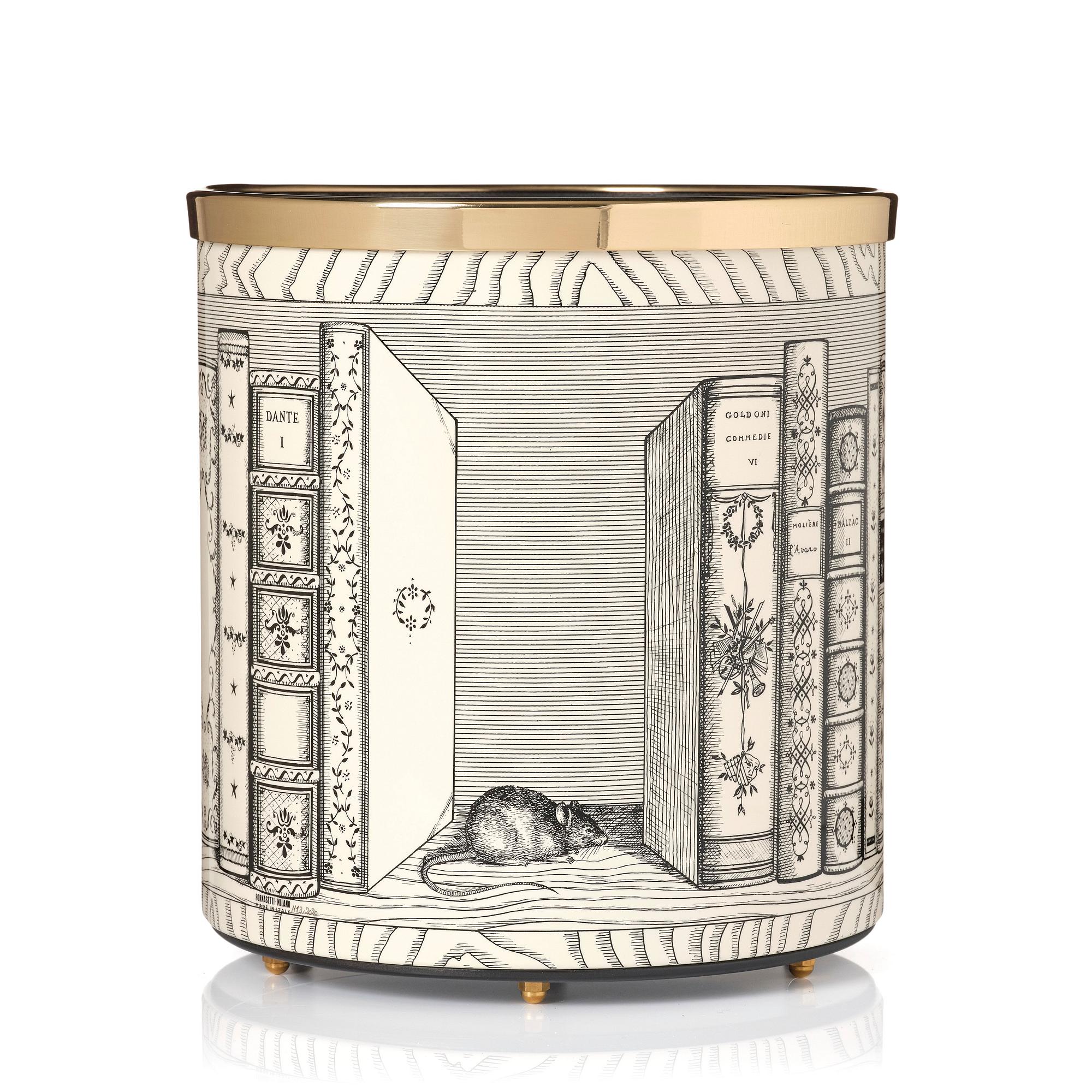 Piero Fornasetti, a 'Libri' paper basket, Fornasetti, Milano, Italy 2020.