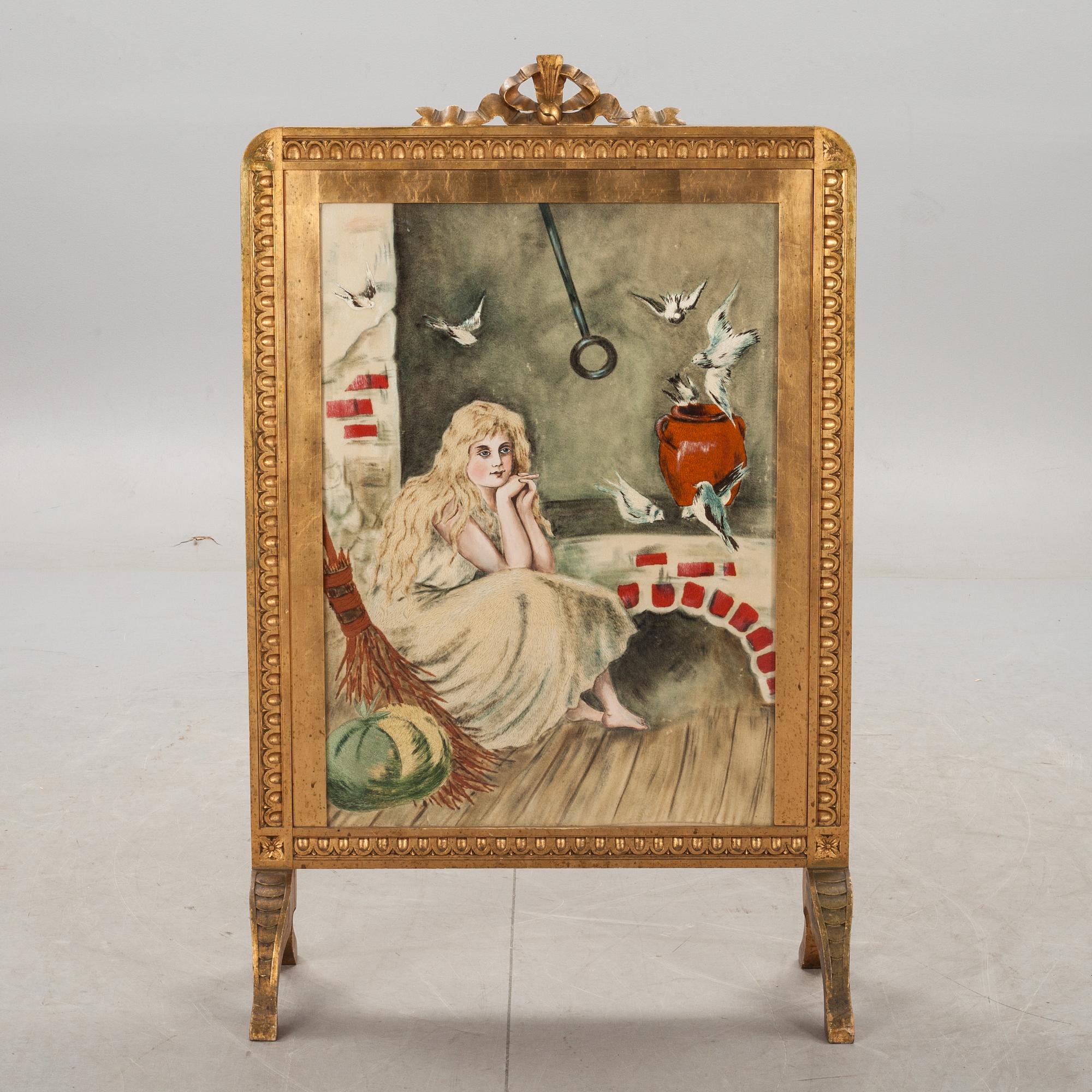 ELDSKÄRM, gustaviansk stil, 1900-tal.