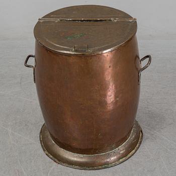 A ca 1900 copper barrel.