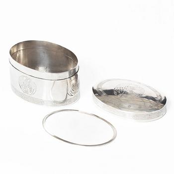 Skrin, silver, Japan, 1900-talets första del.