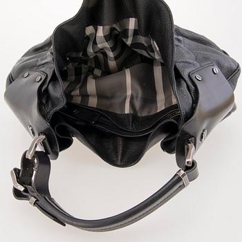 BURBERRY Prorsum Warrior Black Leather Hobo Bag.