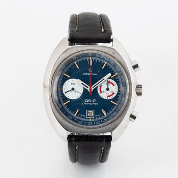 Certina, DS-2, Chronolympic, chronograph, wristwatch, 42,5 x 40,5 (48) mm.