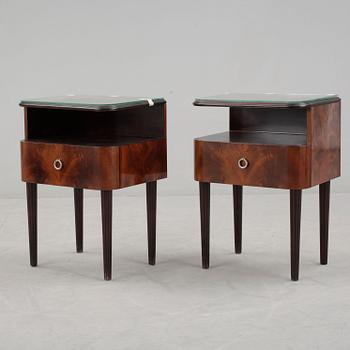 SÄNGBORD, ett par, art déco, 1930-tal.