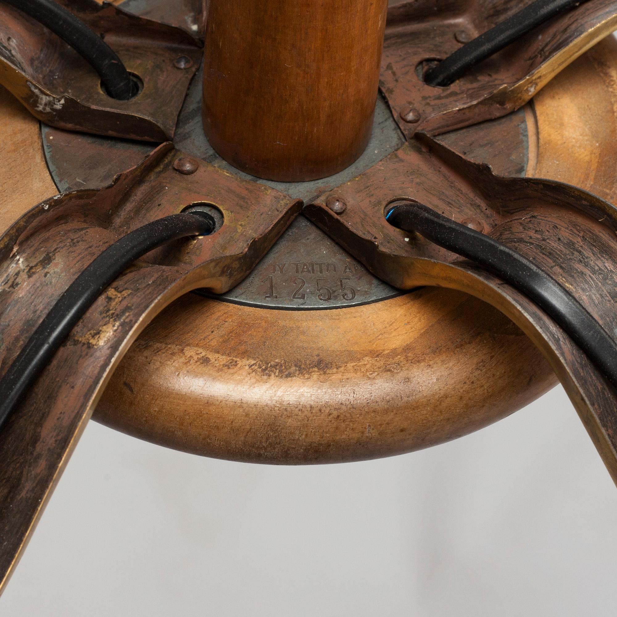 Paavo Tynell, taklampa, modell 1255, Taito, 1930-tal.