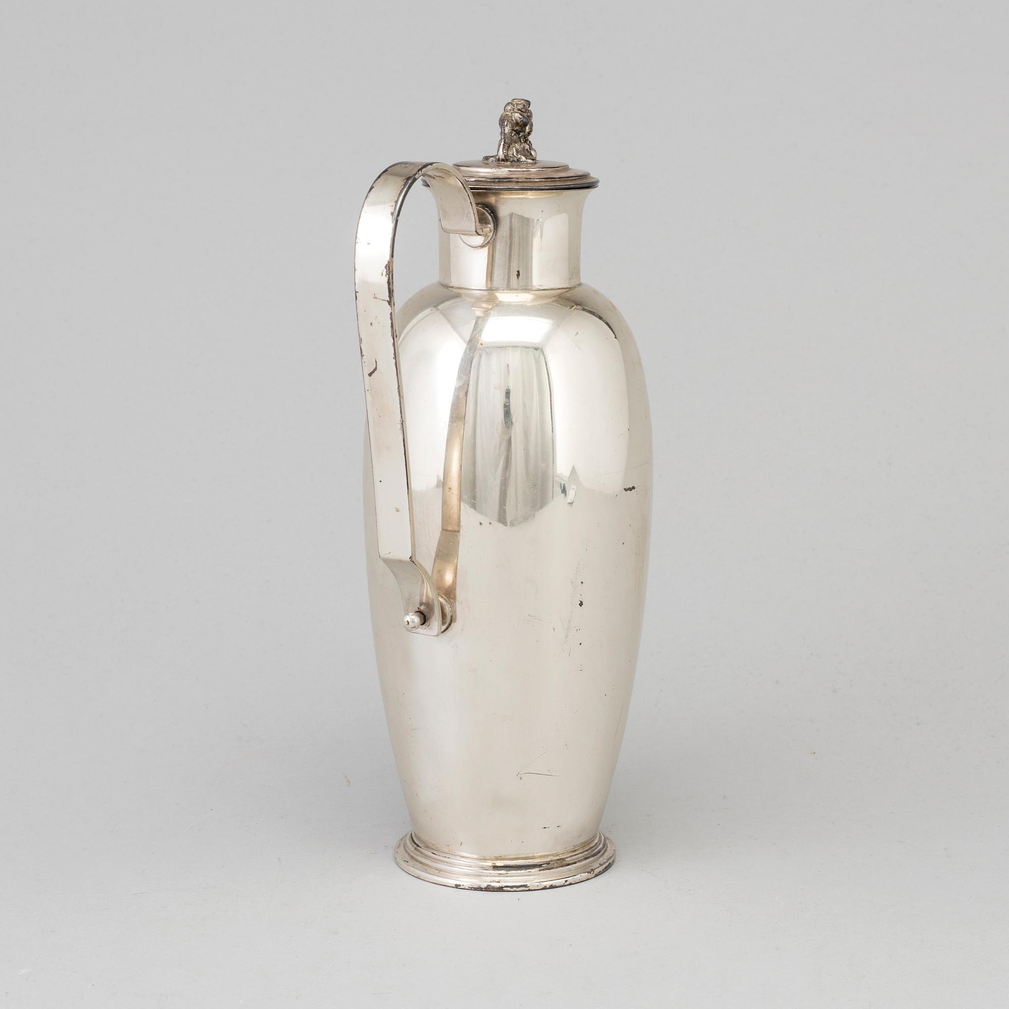 COCKTAILSHAKER, silver, C G Hallberg, Stockholm 1938.