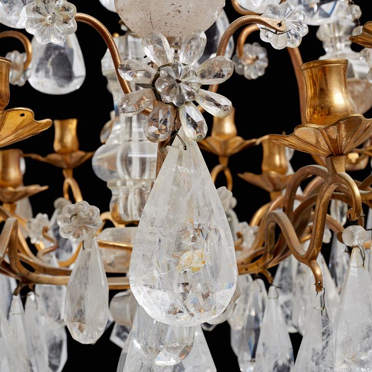 A French 19th century twelve-light chandelier.