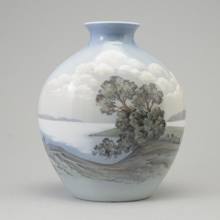 A porcelain vase by Bing & Grøndal, Denmark.