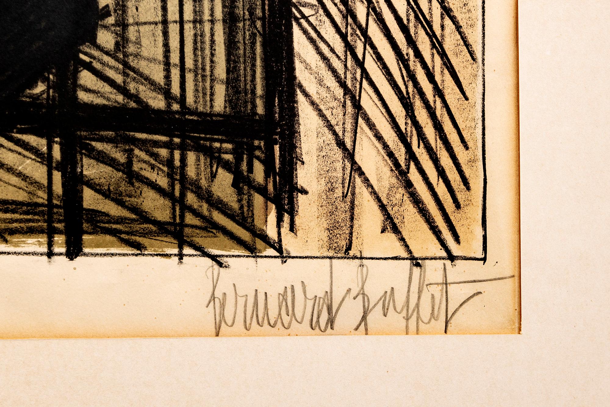 Bernard Buffet, lithograph in colours signed and numbered 228/300.