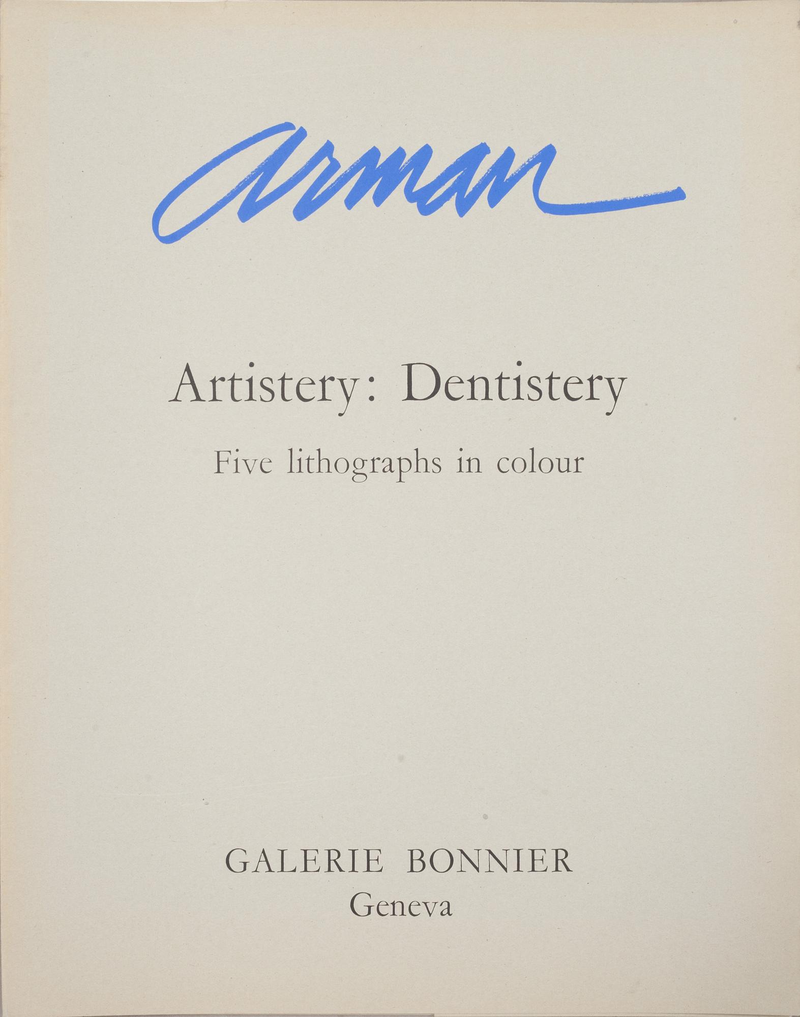 FERNANDEZ ARMAN, mapp med 5 färglitografier, signerade och numrerade 100/250.