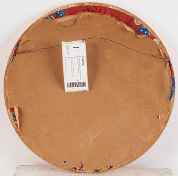 An embroidered dragon roundel from the surcoat of an Emperor or Imperial son, Qing dynasty, 19th century.