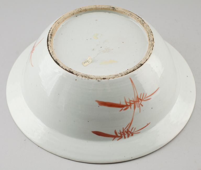 HANDFAT, porslin, Kina, 1800-tal.