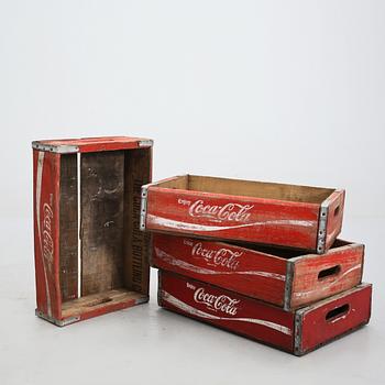 DRICKABACKAR, 4 st, Coca Cola, 1900-tal.