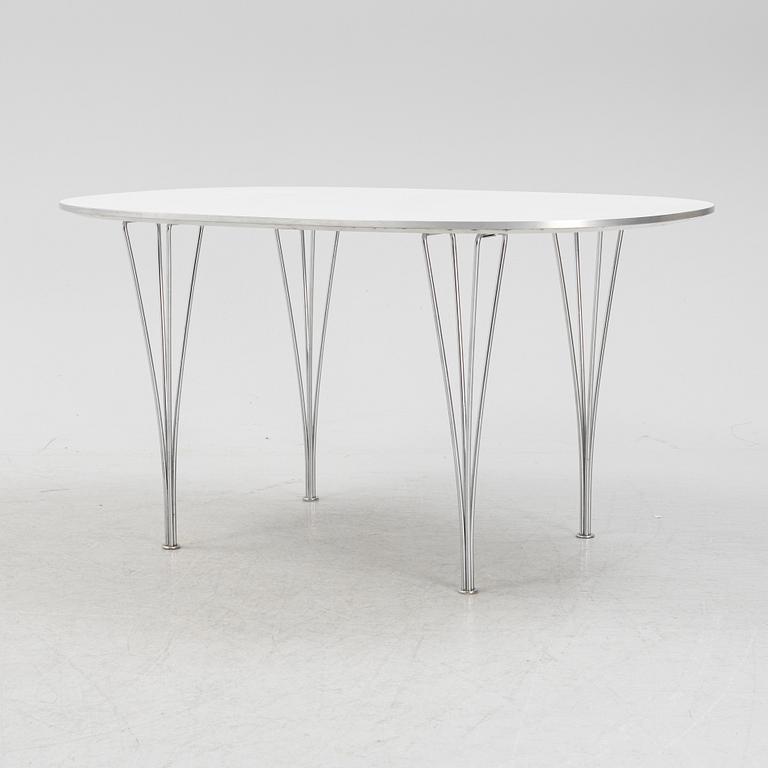 Bruno Mathsson & Piet Hein, matbord, "Superellips", Fritz Hansen, Danmark.