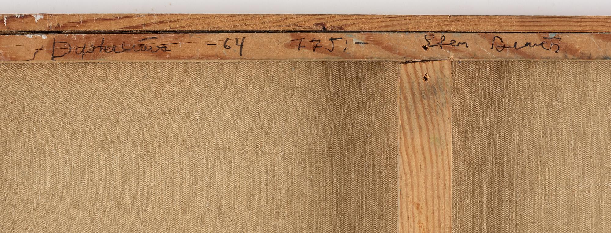 Sten Dunér, oil on canvas, signed and dated -64.