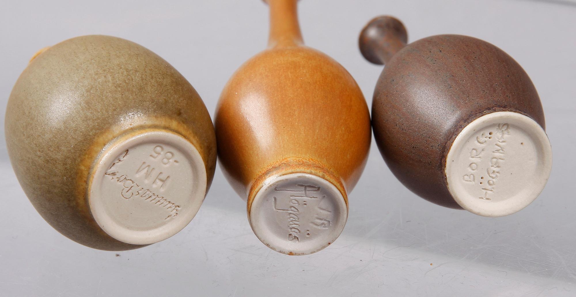 VASER, 5 st, stengods, Höganäs.