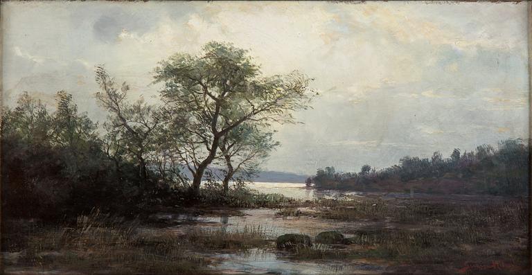 SEVERIN NILSON, oil on panel, signed Severin Nilson.