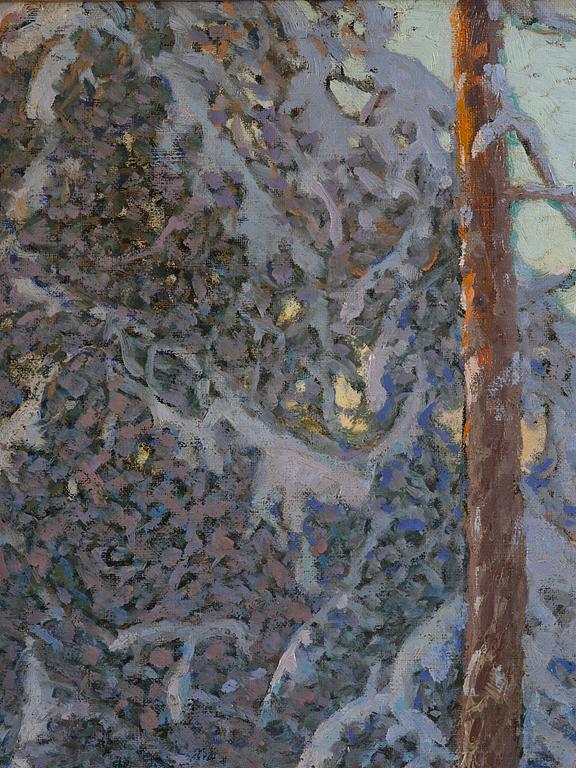 Anshelm Schultzberg, "Frostig vintermorgon" (Motiv från Hemtjärn).