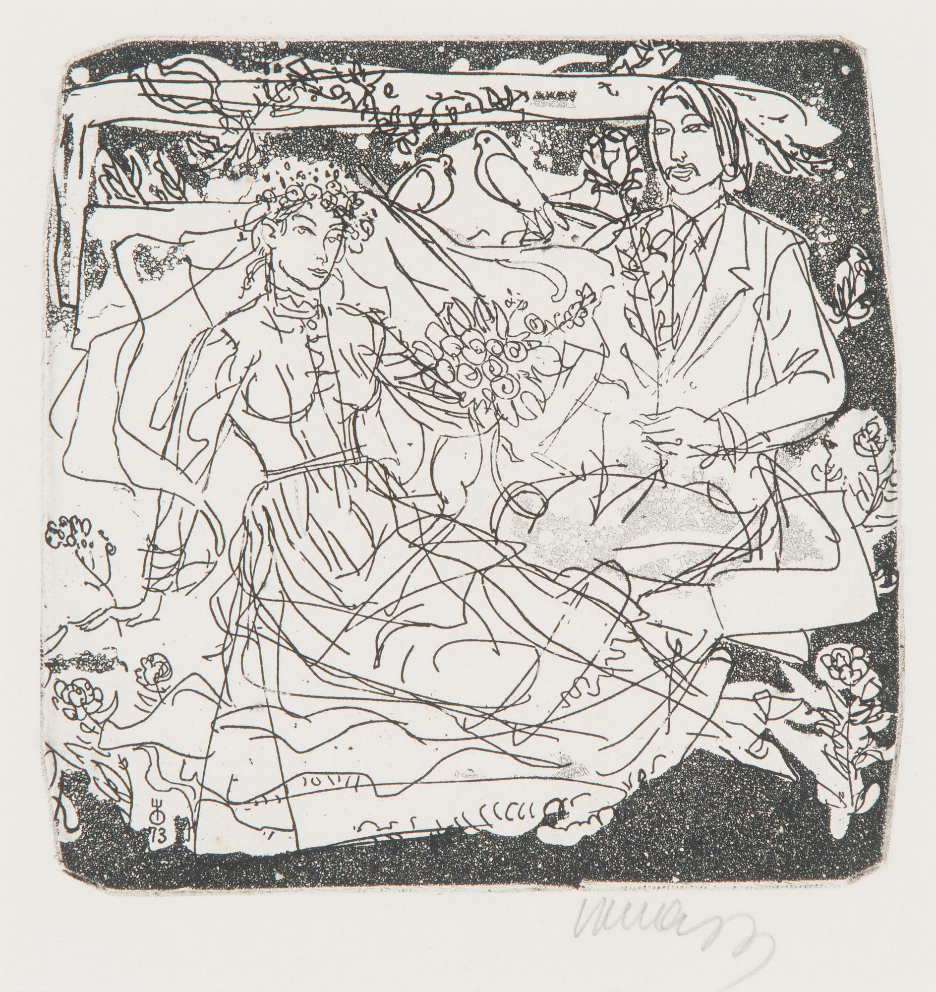 Evald Okas, Two Figures.