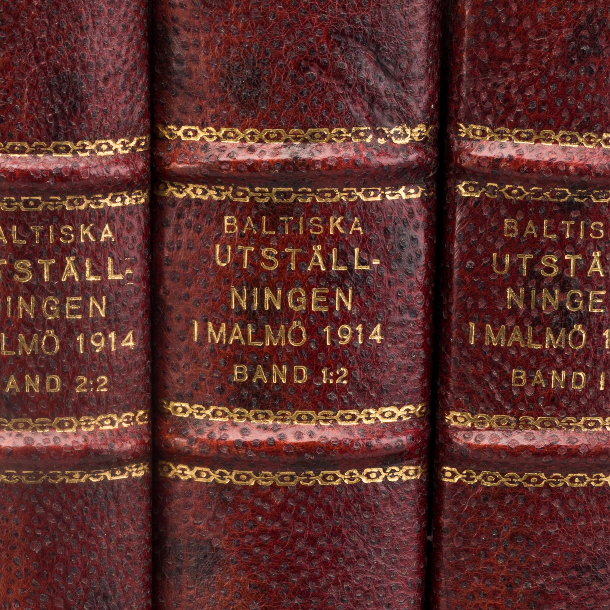 OFFICIELL BERÄTTELSE ÖFVER BALTISKA UTSTÄLLNINGEN I MALMÖ 1914. 3 vol.