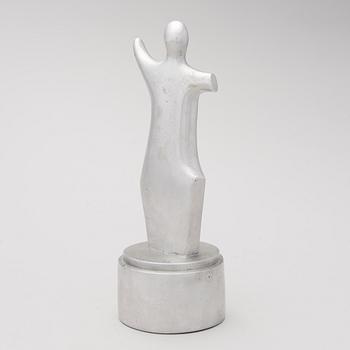 An aluminium sculpture, signed and numbered 5/7, dated -85.