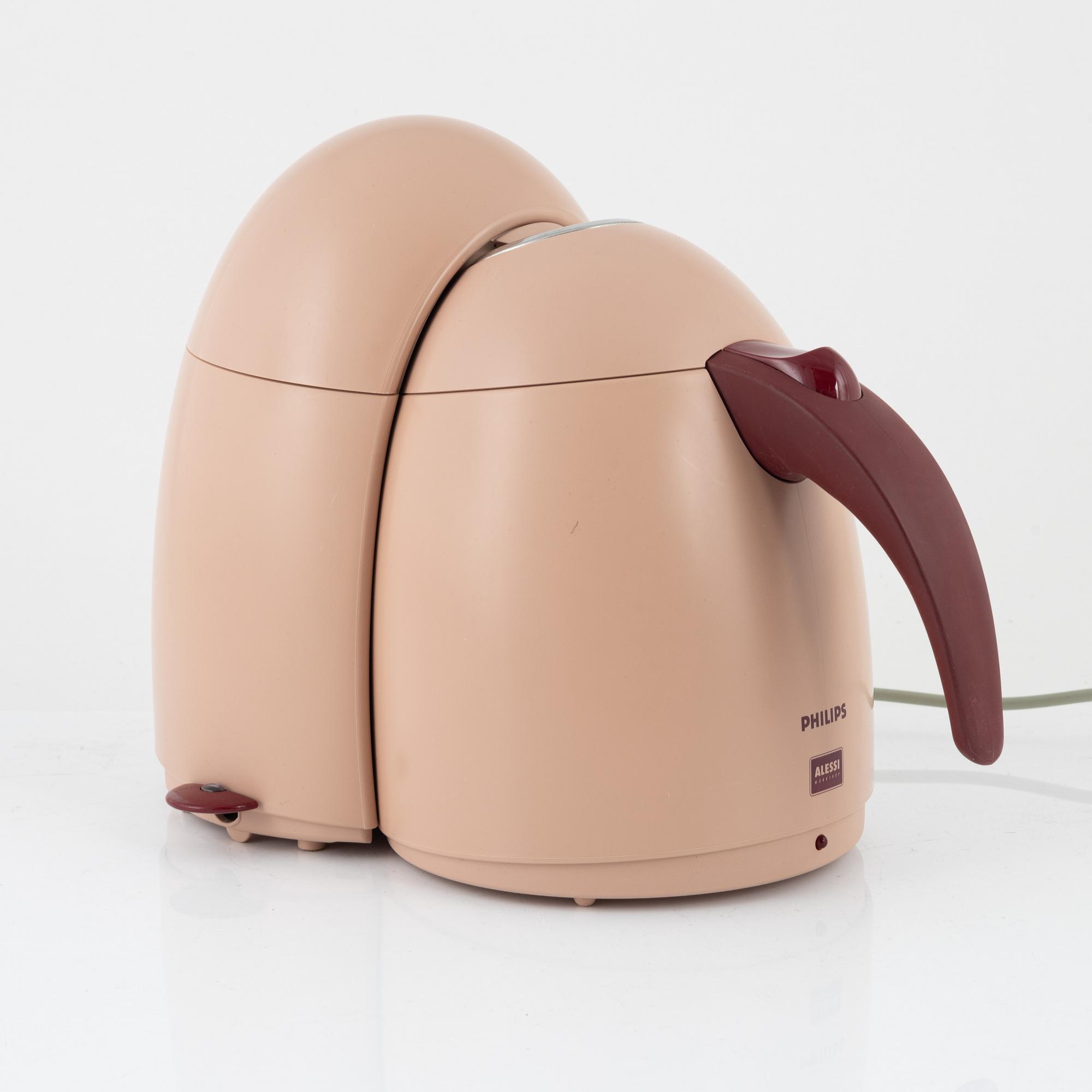 A coffee maker and coffee pot, Alessi/Philips.