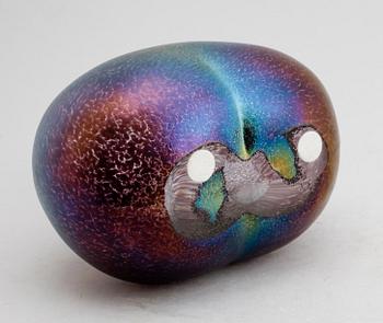 FLASKA, glas, Bertil Vallien, Boda, signerad.